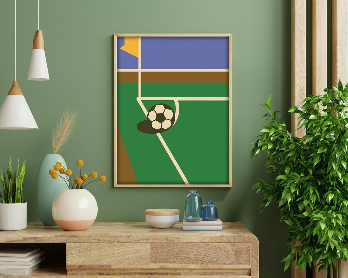 Soccer Sport Wall Art Print