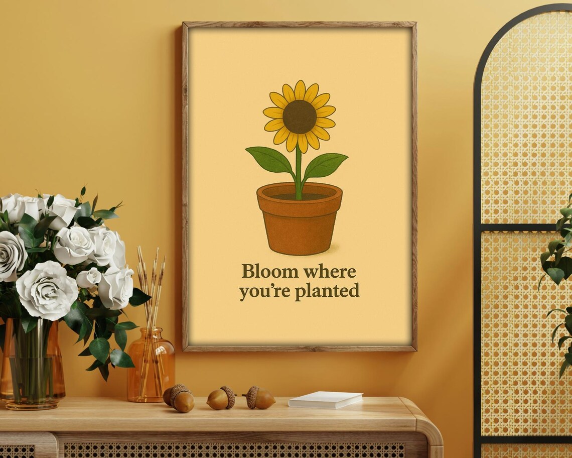 Bloom Where You're Planted - Inspirational Art - Image 2