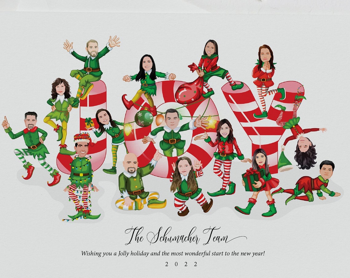 Corporate Holiday Cards Custom Company Christmas Card Personalized Christmas Cards Holiday Card Company Business Office Small Business