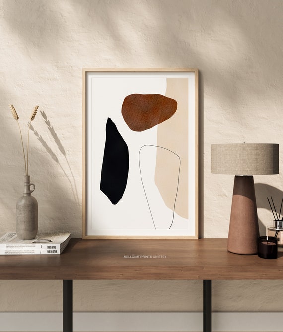 Abstract Painting Modern Art Neutral Print Contemporary Print Abstract Print Abstract Wall Art Beige Abstract Wall Art