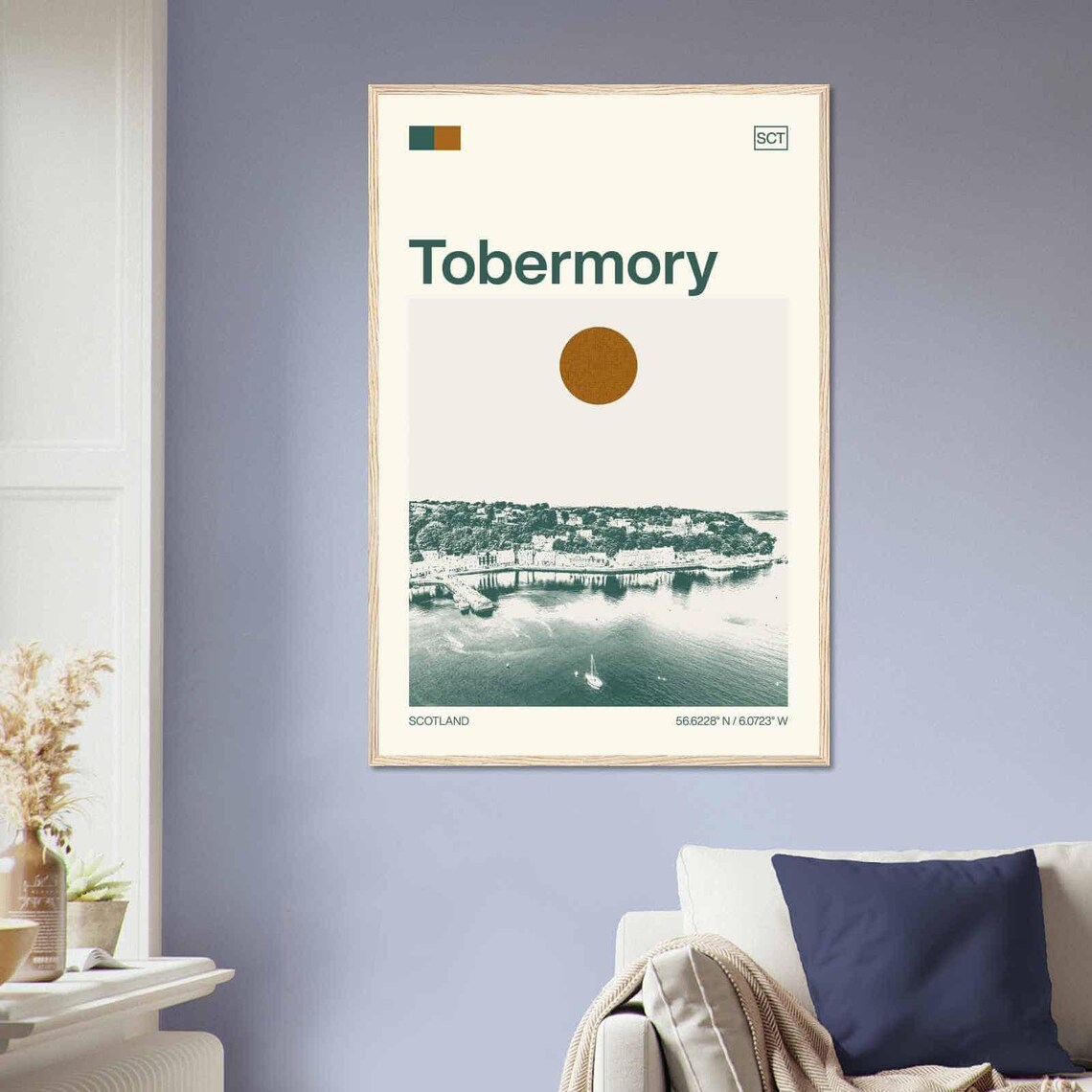 Tobermory Scotland Isle of Mull Harbor Vintage Travel Poster - Image 2