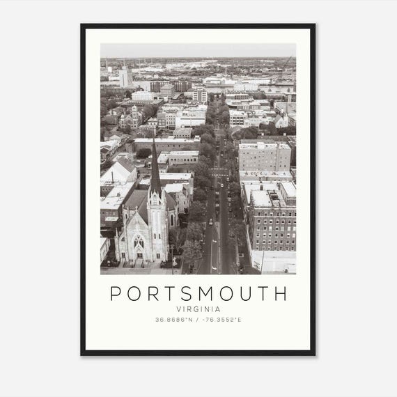 Portsmouth Virginia Minimalist Travel Poster