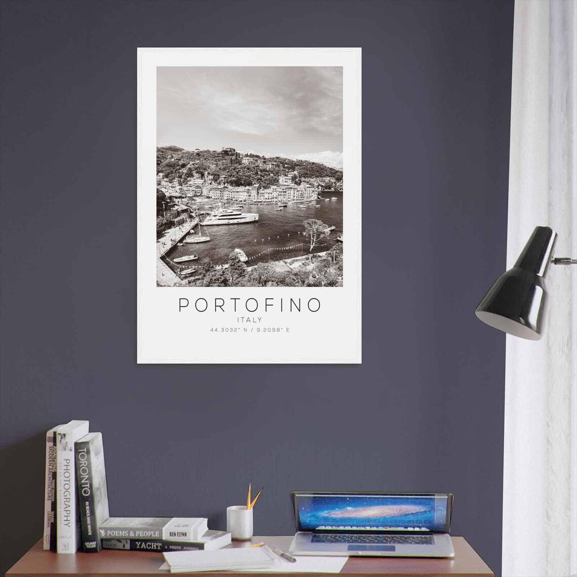 Portofino Italy Travel Photo Poster, Minimalist Print - Image 3