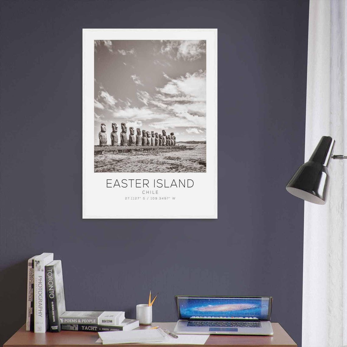 Easter Island Chile Moai Statues Ancient Stone Figures Poster - Image 3