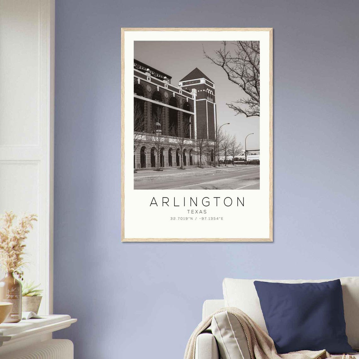 Arlington Texas Historic Brick Stadium Architecture Photo Poster - Image 2