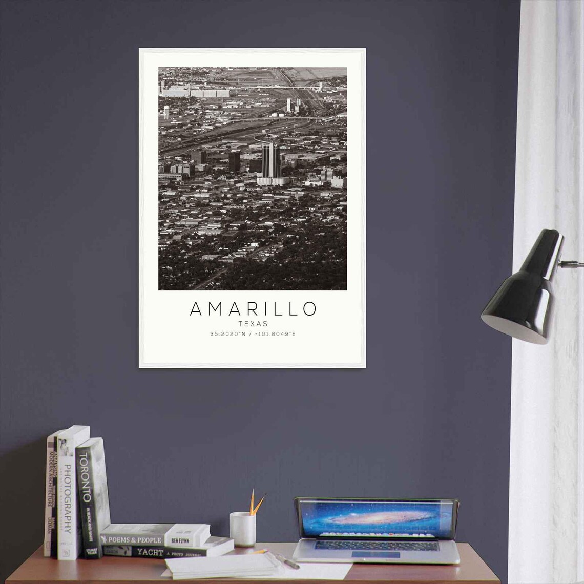 Amarillo Texas Aerial Downtown Skyline Cityscape Photo Poster - Image 3