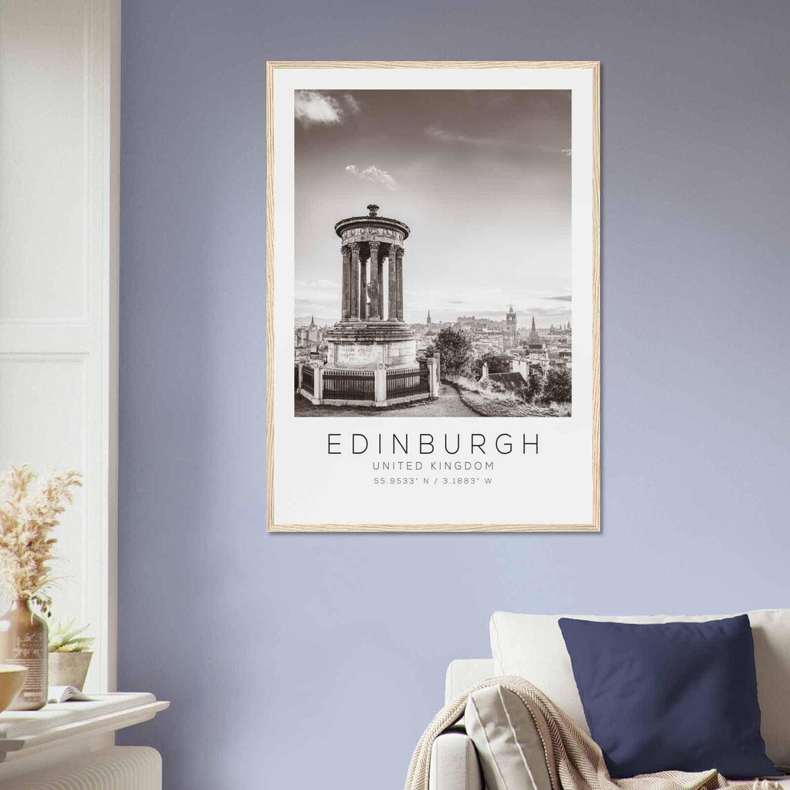 Edinburgh United Kingdom Calton Hill Monument Scenic Photo Poster - Image 2