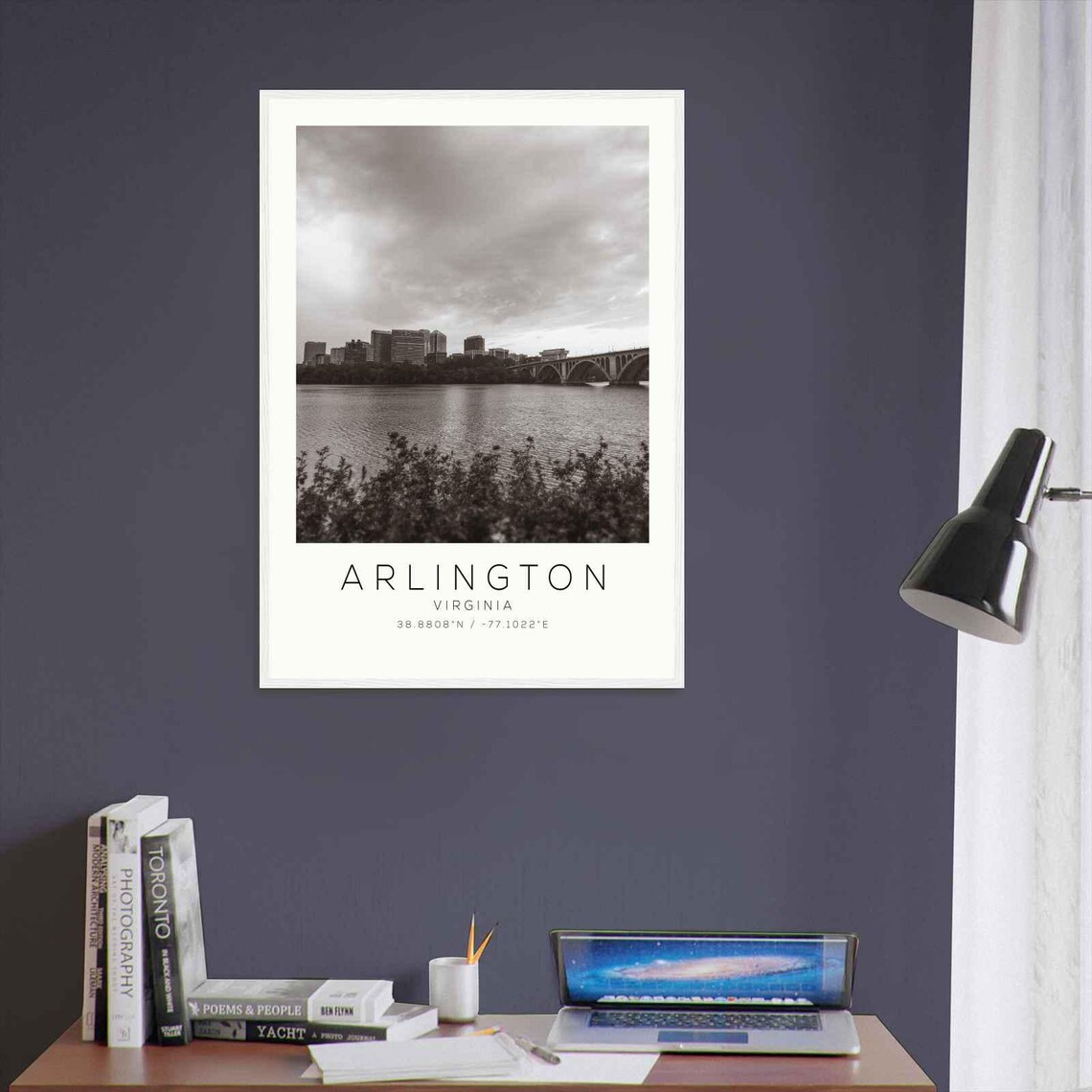 Arlington Virginia Minimalist Travel Poster, Travel Print - Image 3