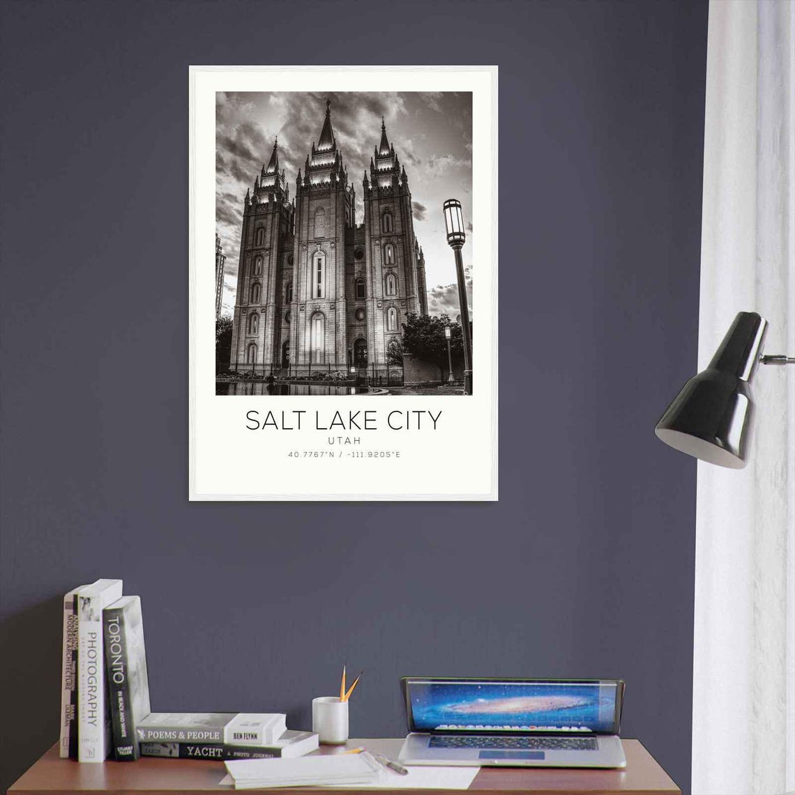 Salt Lake City Utah Photo Travel Poster Salt Lake City Travel Print Minimalist Travel Print Ds3 - Image 3