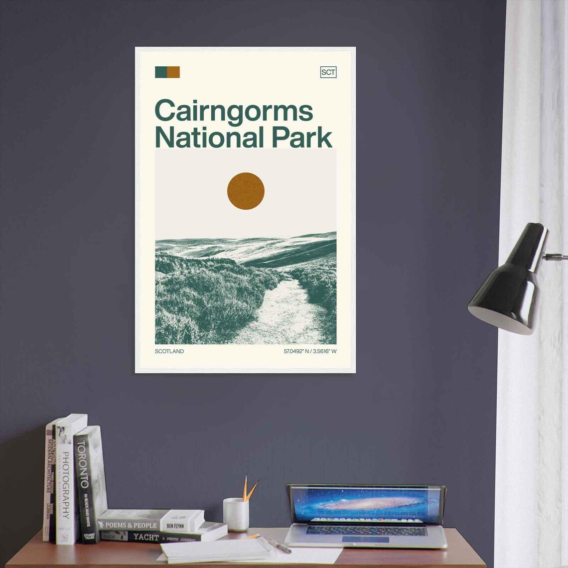 Cairngorms National Park Scotland Highland Trail View Poster - Image 3