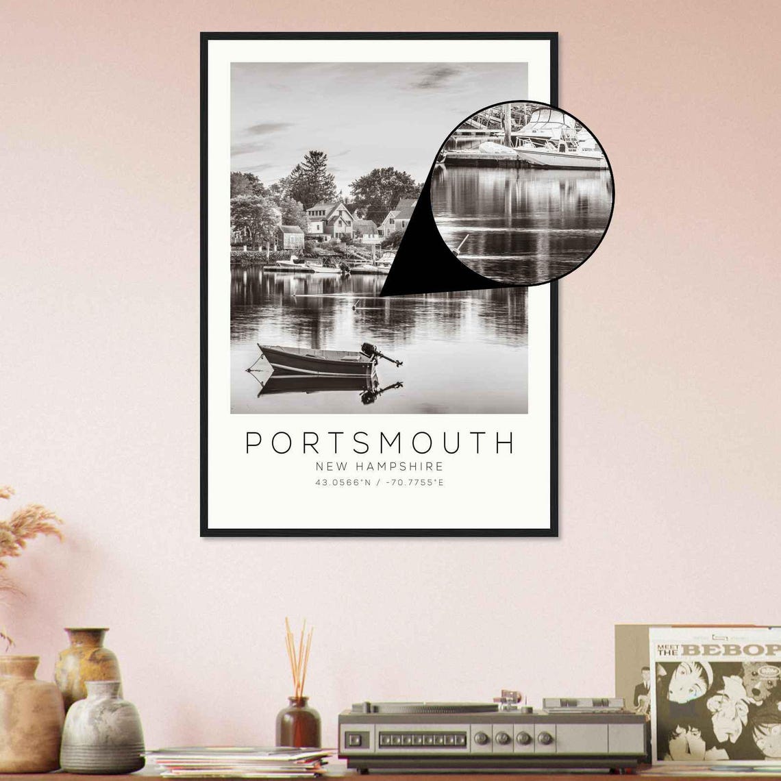 Portsmouth New Hampshire Photo Travel Poster Portsmouth Travel Print Minimalist Travel Print Ds2 - Image 4
