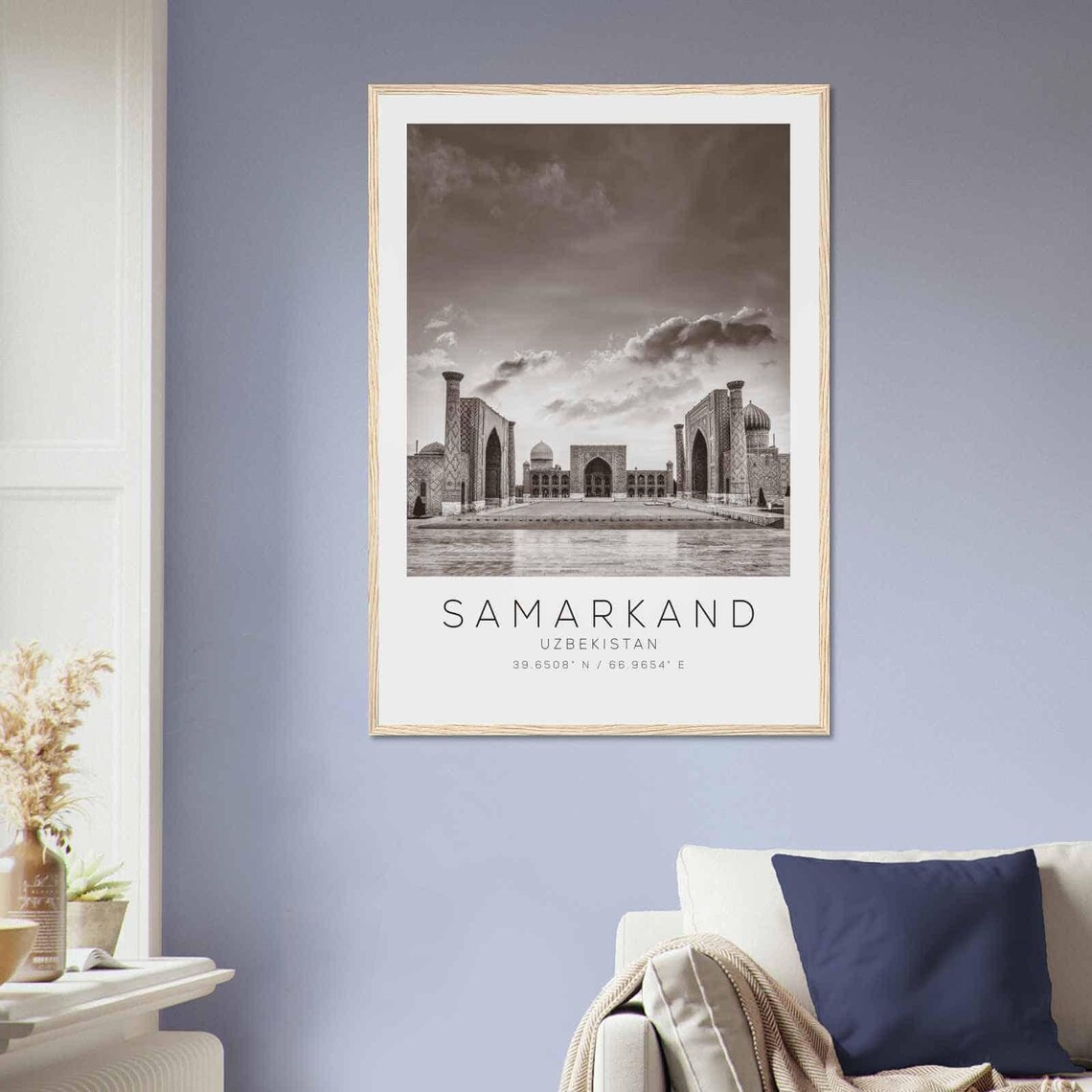 Samarkand Uzbekistan Minimalist Travel Poster Print - Image 2