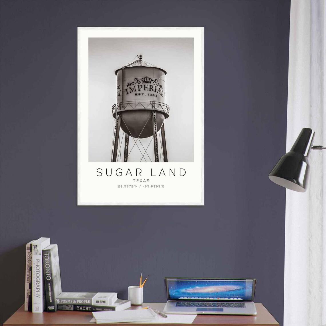 Sugar Land Texas Historic Imperial Water Tower Vintage Photo Poster - Image 3