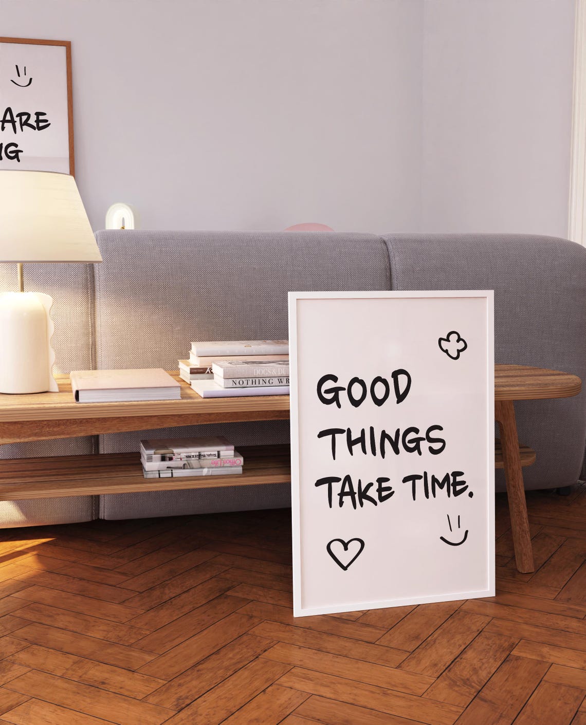 Good Things Take Time Handwritten Motivational Quote Wall Poster - Image 5