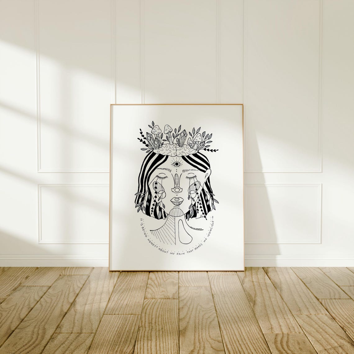Invincible Honest About My Pain Woman Crystal Mental Health Poster - Image 3