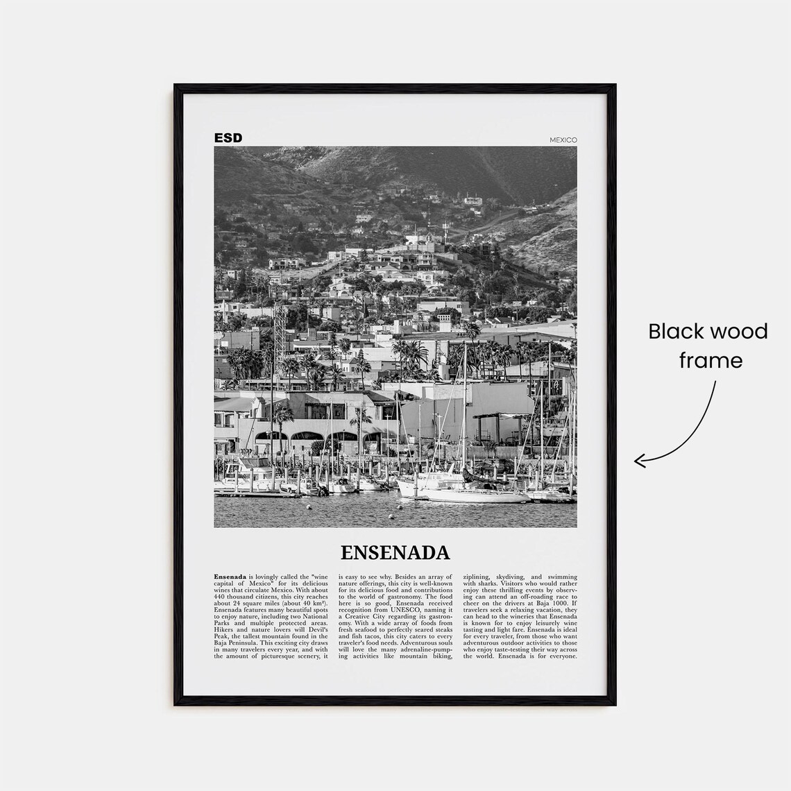 Ensenada Map, Travel Poster - Image 3
