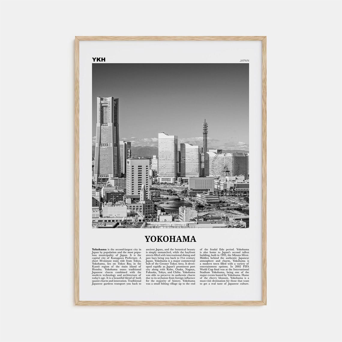 Yokohama Print Black And White Yokohama Wall Art Yokohama Poster Yokohama Photo Yokohama Wall Dcor Japan Kanagawa
