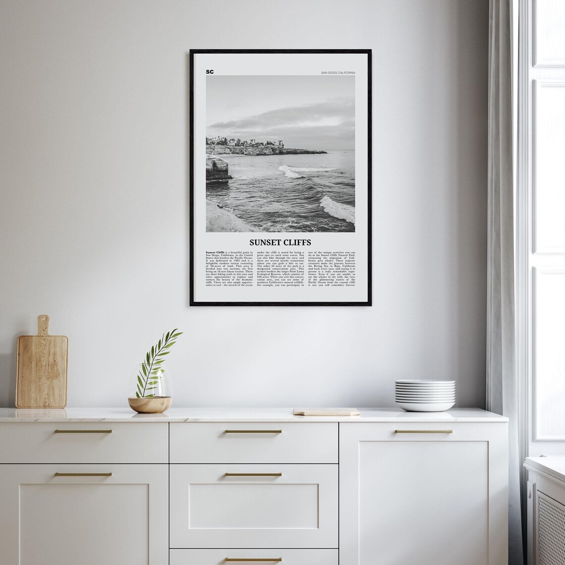 Sunset Cliffs, San Diego California Travel Poster - Image 2