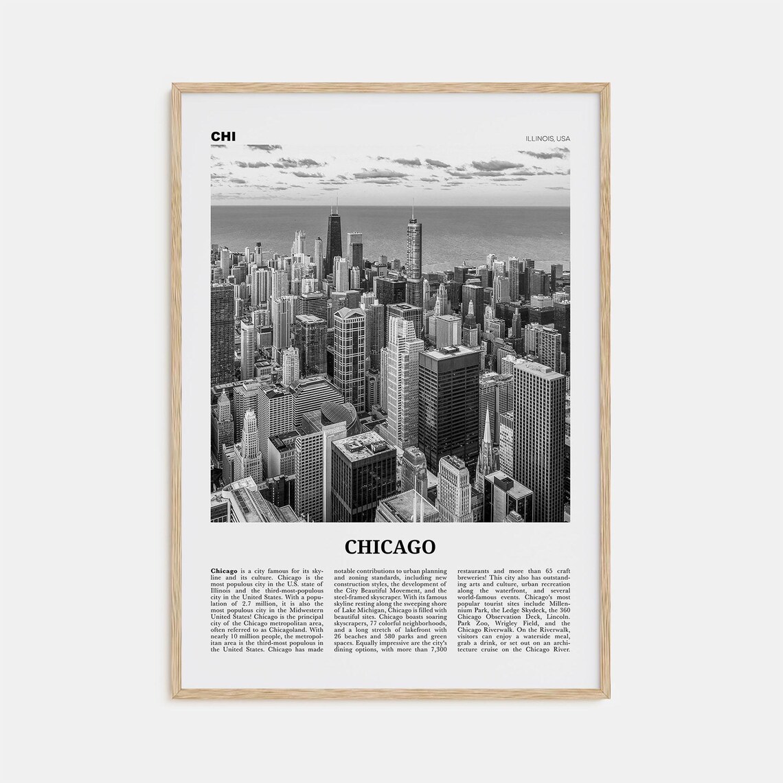 Chicago No 1 Wall Art Print