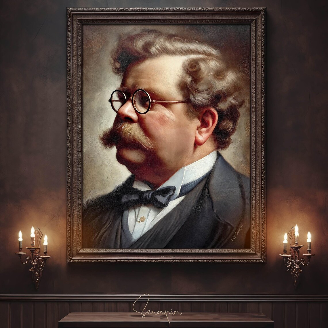 G. K. Chesterton Portrait, Catholic Art Print - Image 6