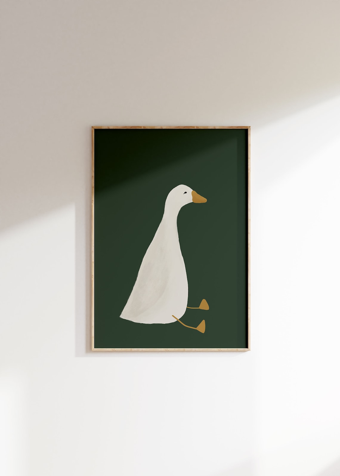Silly Goose Cute Goose Poster, Nursery Decor