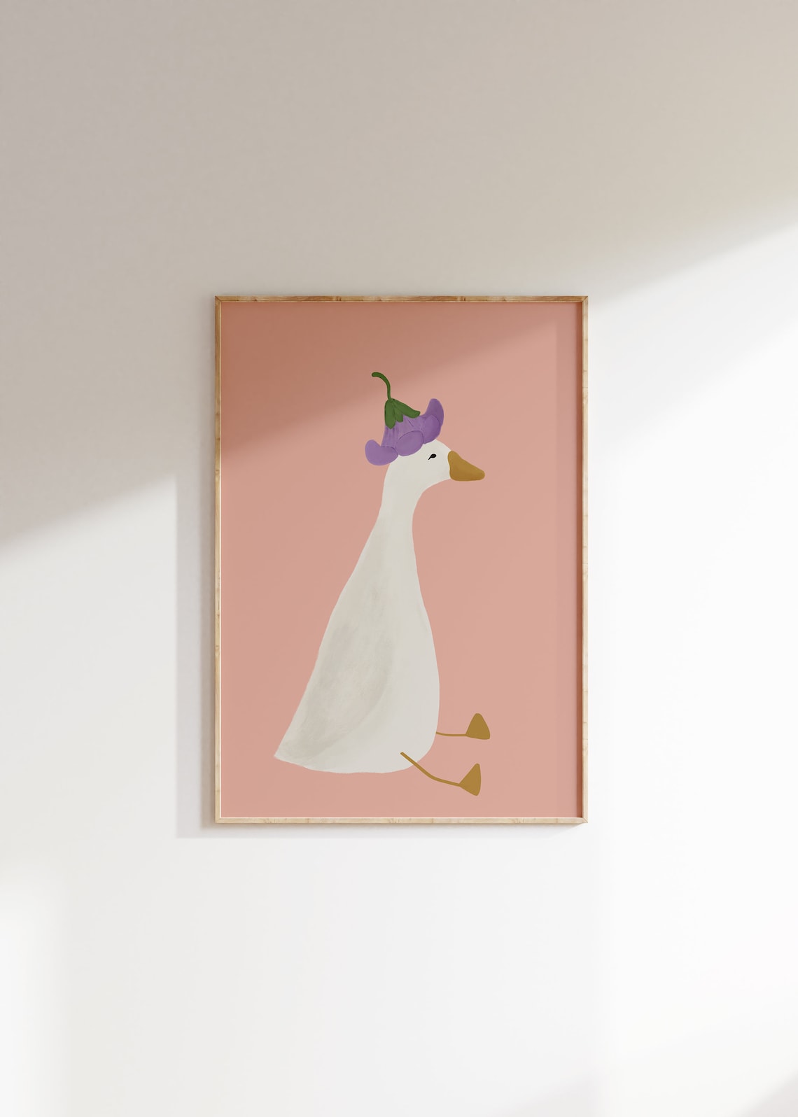 Silly Goose Poster, Goose Theme Nursery Decor