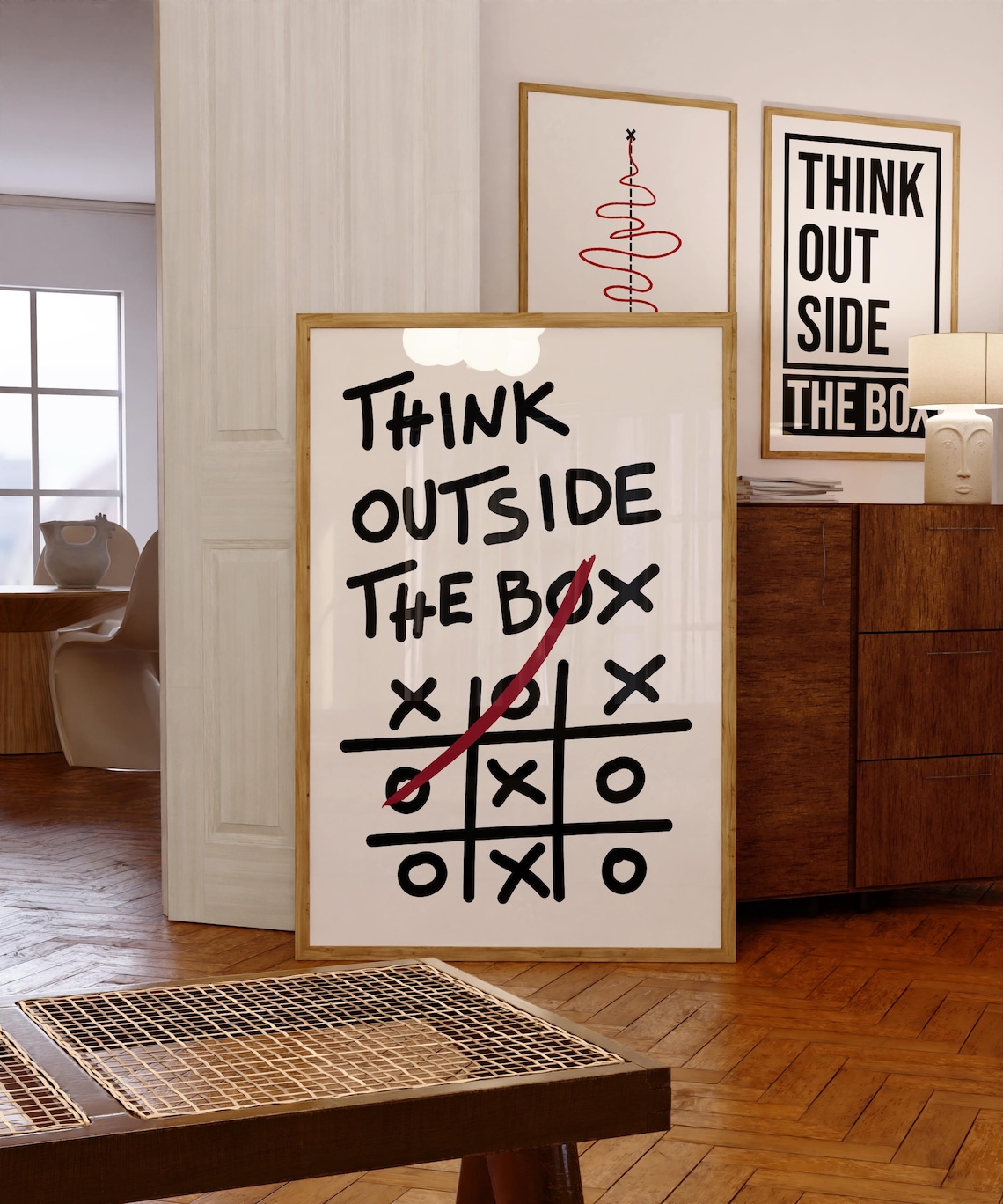Think Outside The Box Motivational Art Print