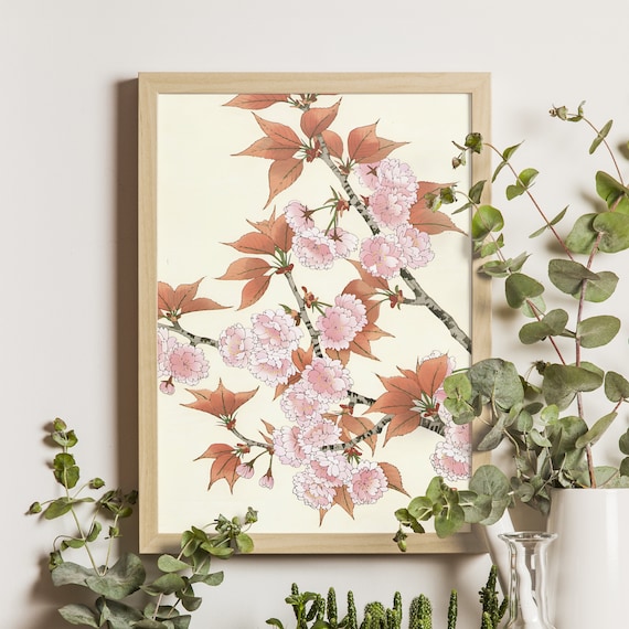 Double Cherry Blossoms Ito Nisaburo Art Print