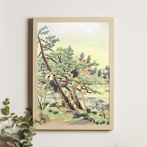 Kyokochi Pond Kinkakuji Temple Ukiyo-e Travel Poster