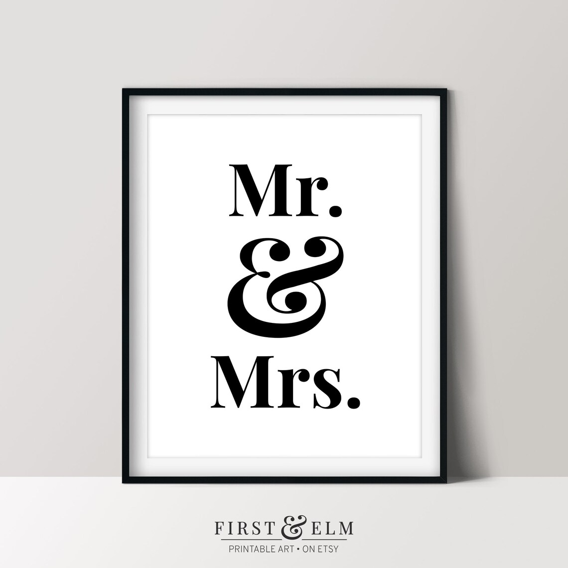 Mr Mrs Print, Minimalist Living Room Decor