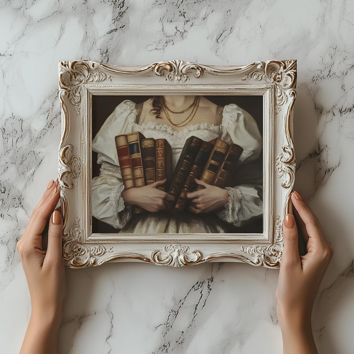 Dark Academia Vintage Book Wall Art, Library Art - Image 4