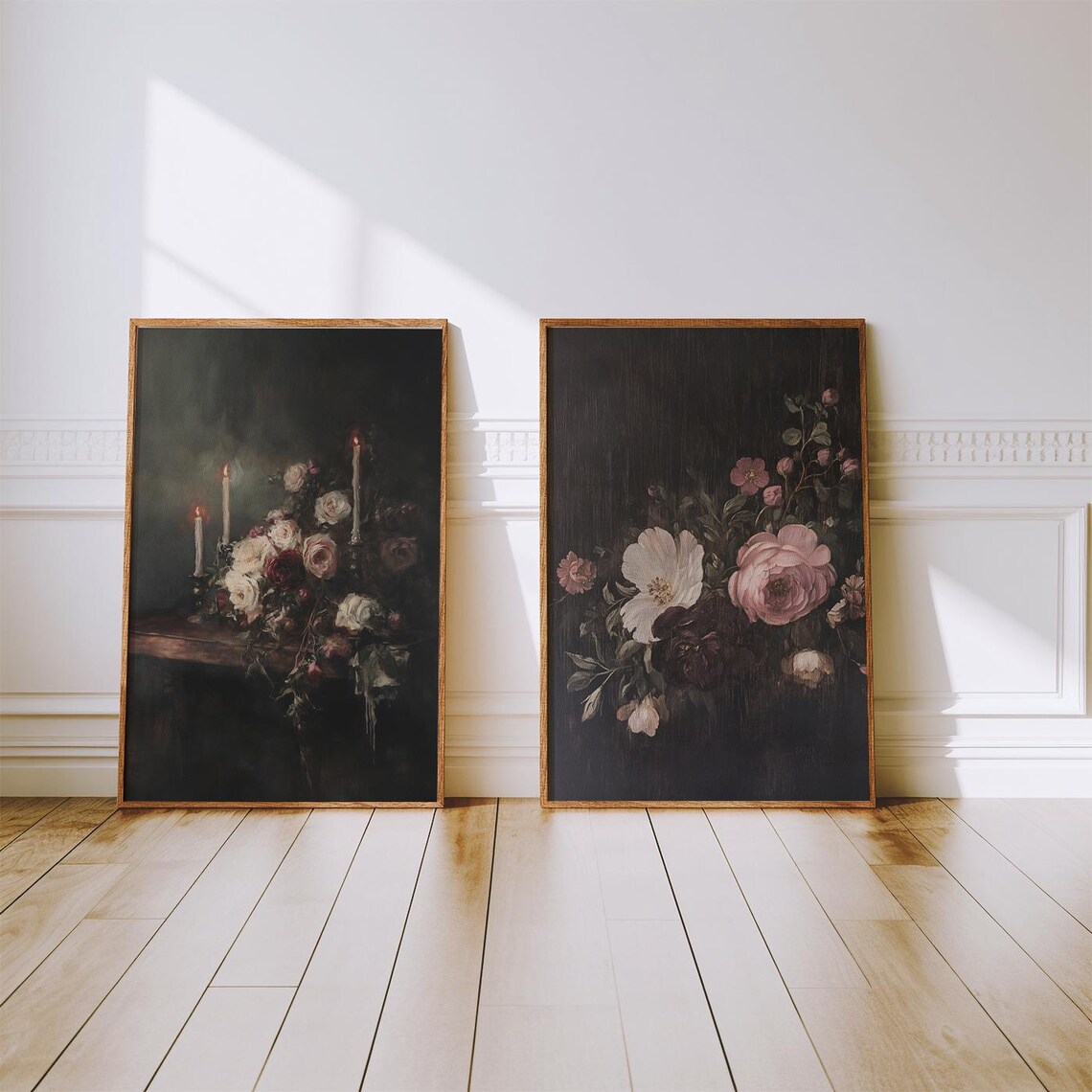 Dark Floral Victorian Art Print, Dark Academia - Image 4
