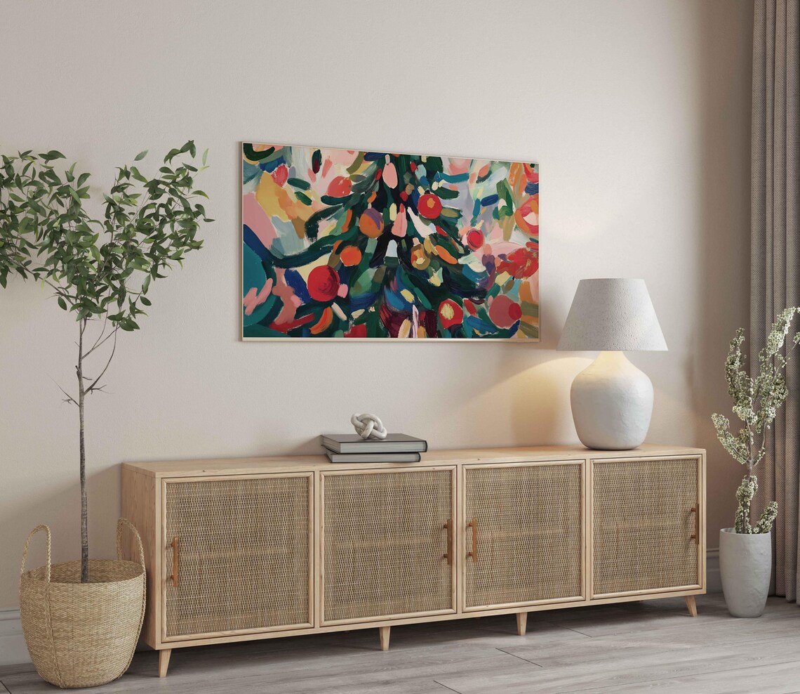 Abstract Christmas Tree, Matisse Style Art Print - Image 4