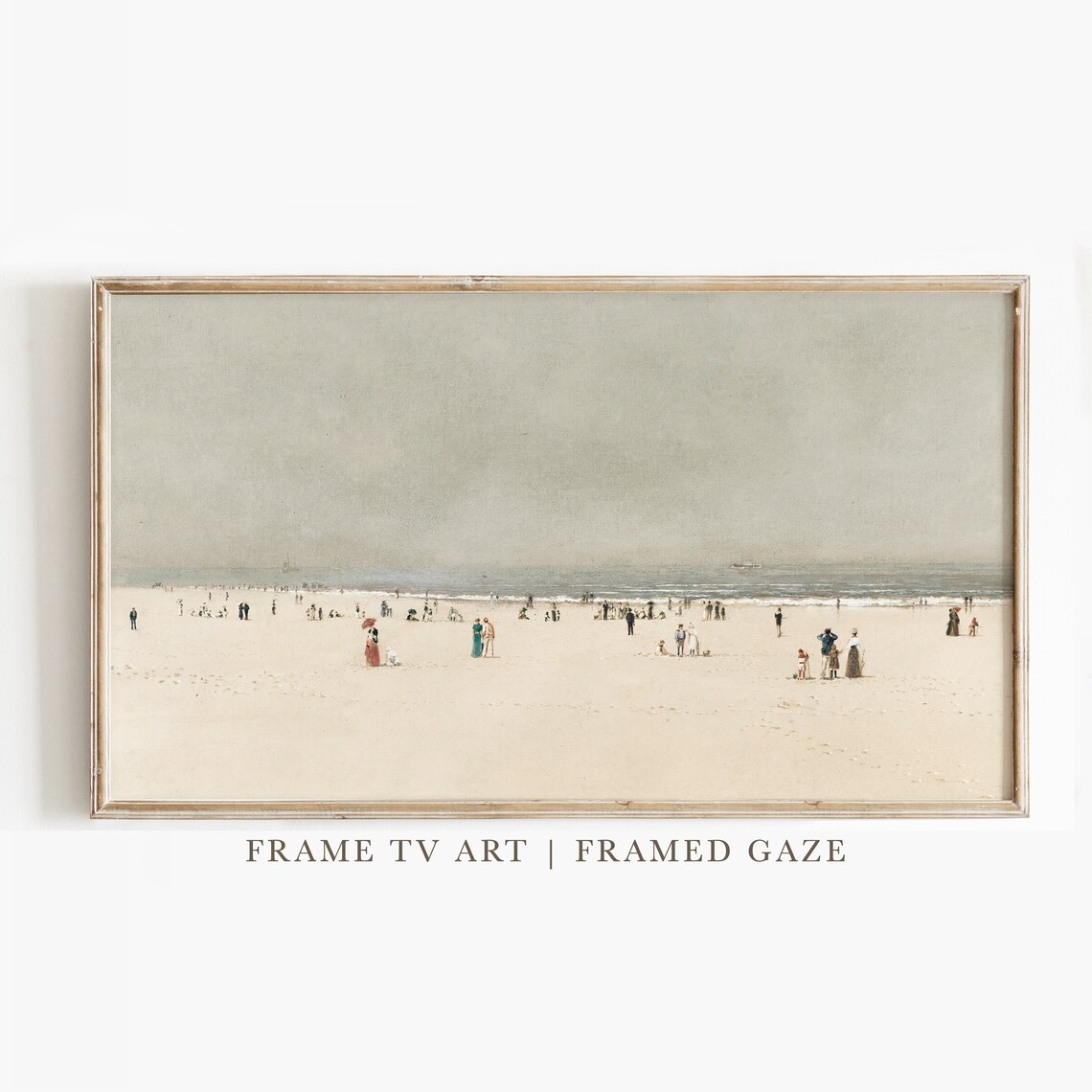 Summer Vintage Seascape Painting Art Print
