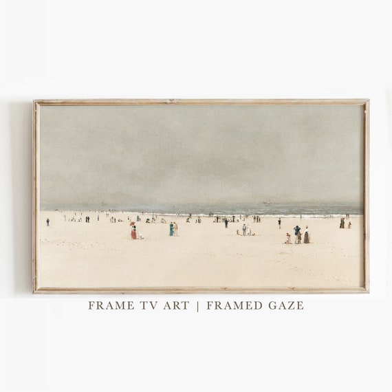 Summer Vintage Seascape Painting Art Print