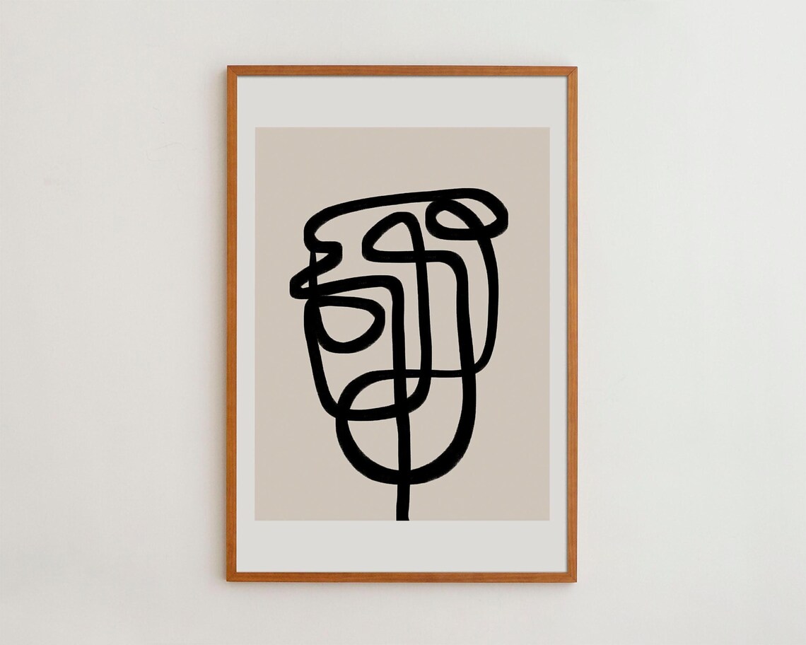 Minimalist Abstract Wall Art Modern Home Decor Print