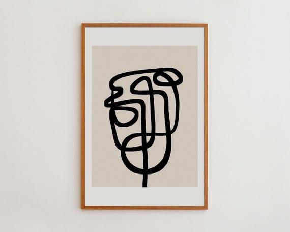 Minimalist Abstract Wall Art Modern Home Decor Print