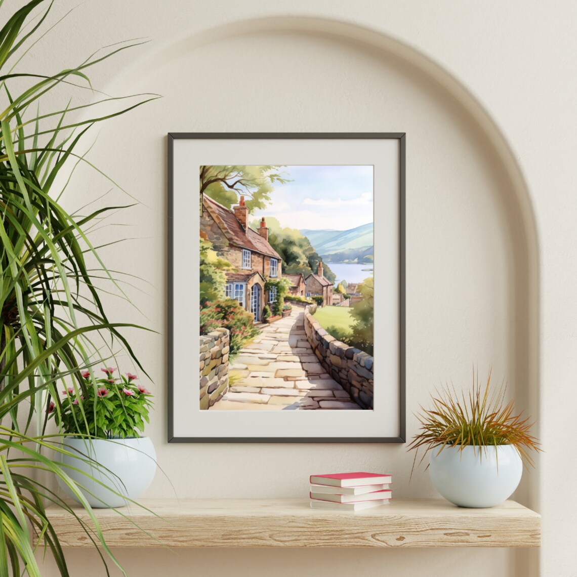Lake District Watercolor Travel Poster, Cumbria - Image 3