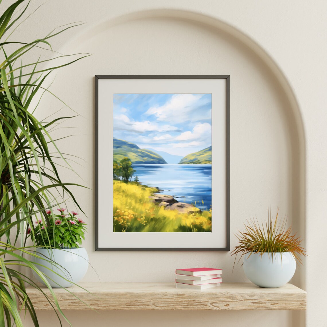 Loch Ness Highland Lake Surrounded By Green Scottish Hills Poster - Image 3