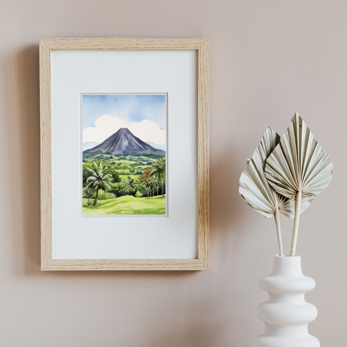 Arenal Volcano Costa Rica Travel Poster, Rainforest - Image 2