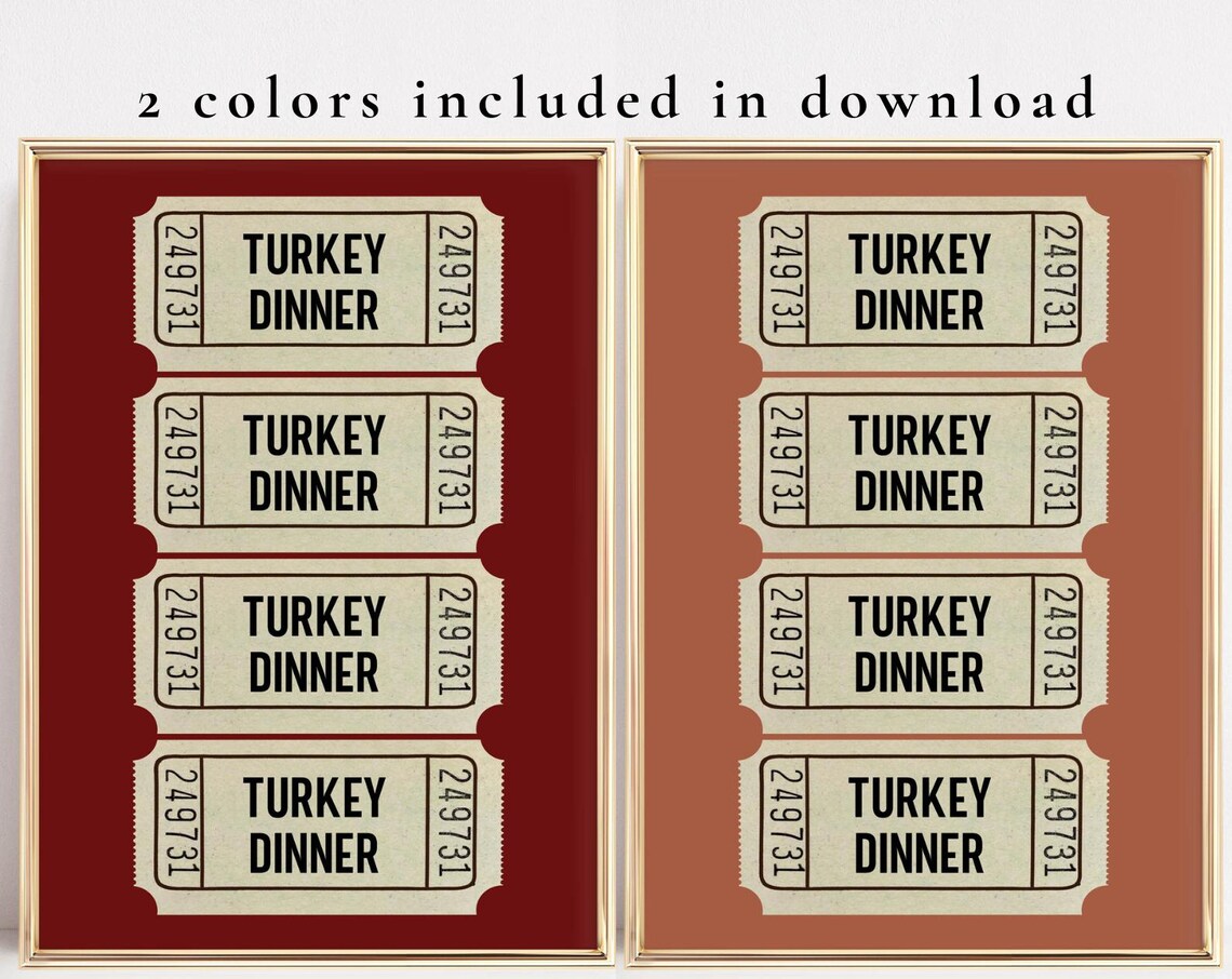 Thanksgiving Turkey Dinner Autumn Wall Art Print - Image 5