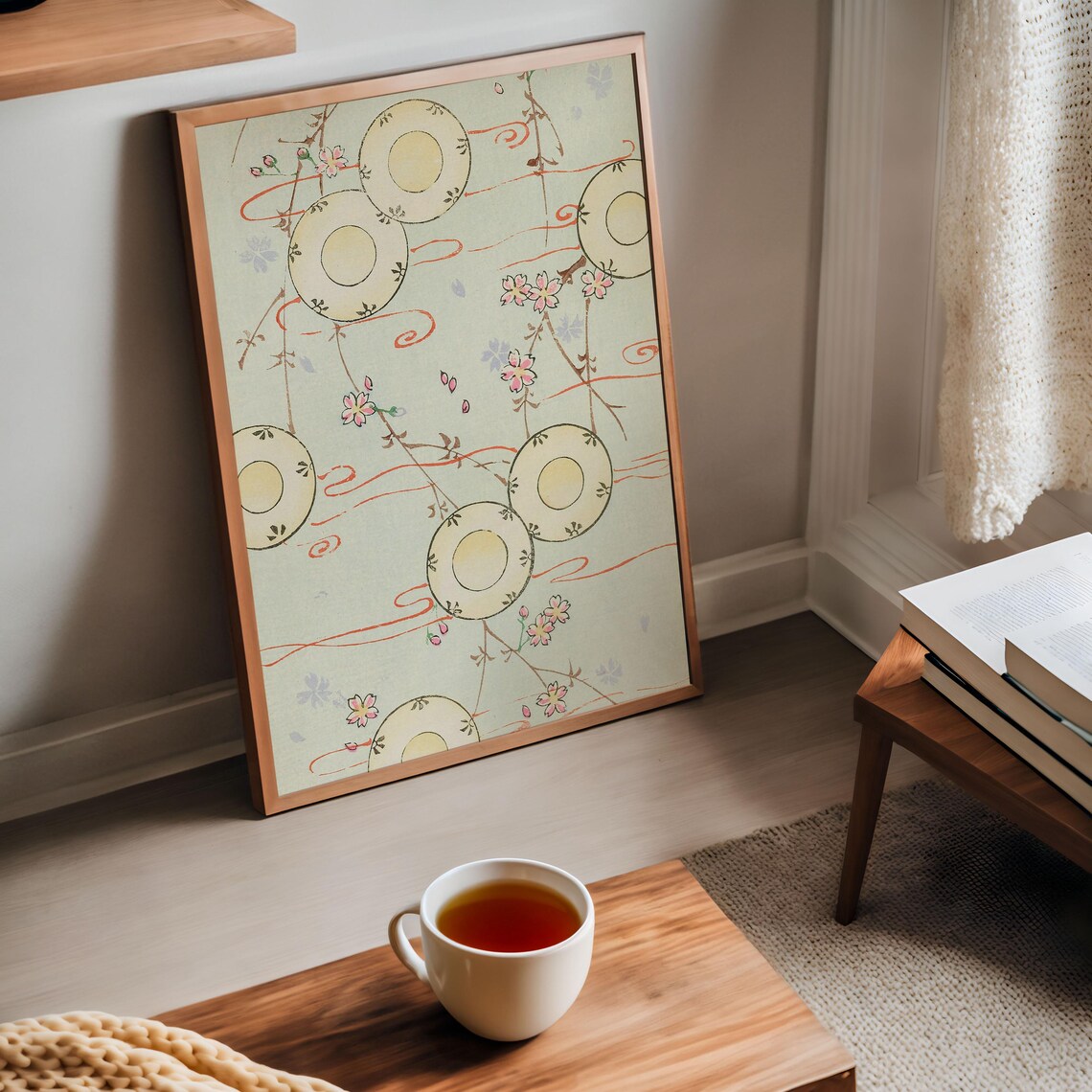 Korin Furuy Japanese Floral Vintage Ukiyo-E Poster - Image 4