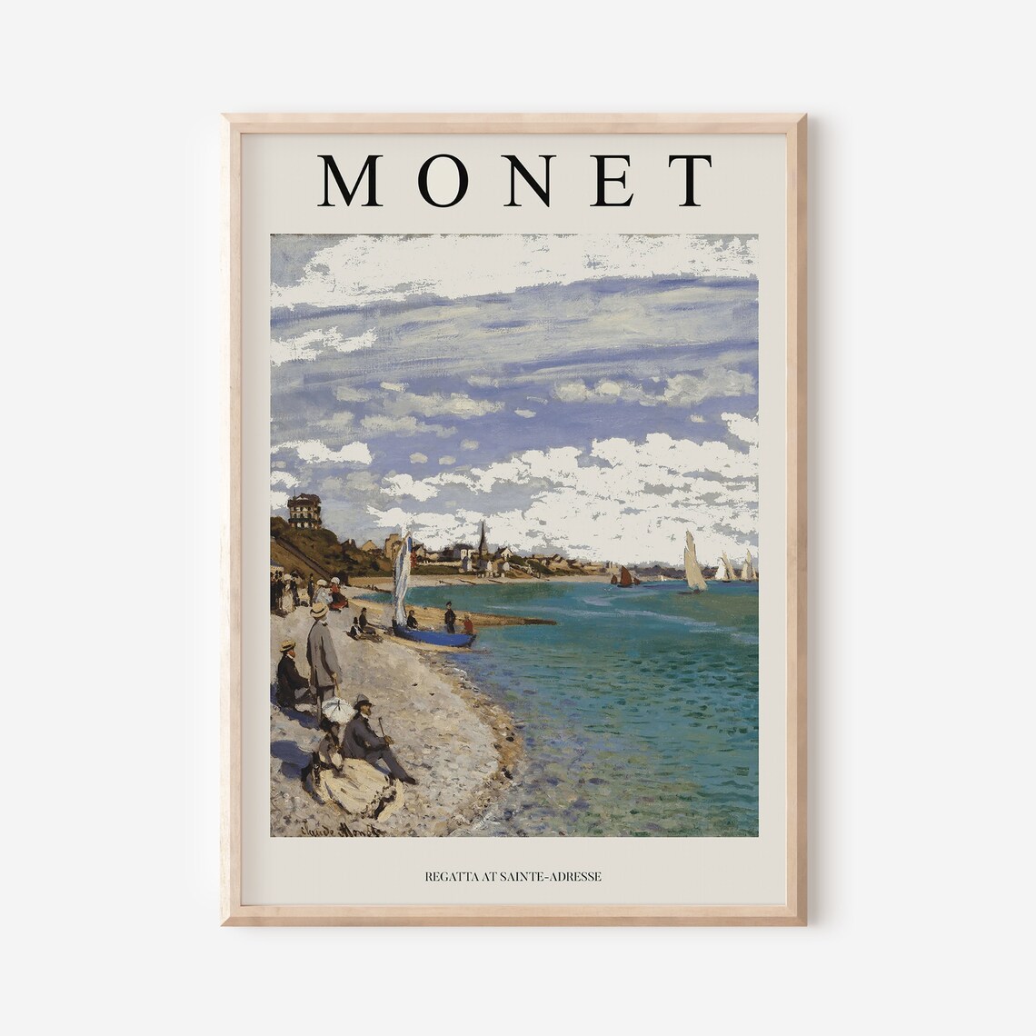 Claude Monet Exhibition Poster, Floral Garden Scenery - Image 2