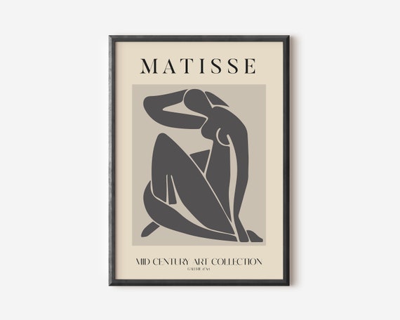 Henri Matisse Exhibition Poster, Boho Garden Scenery