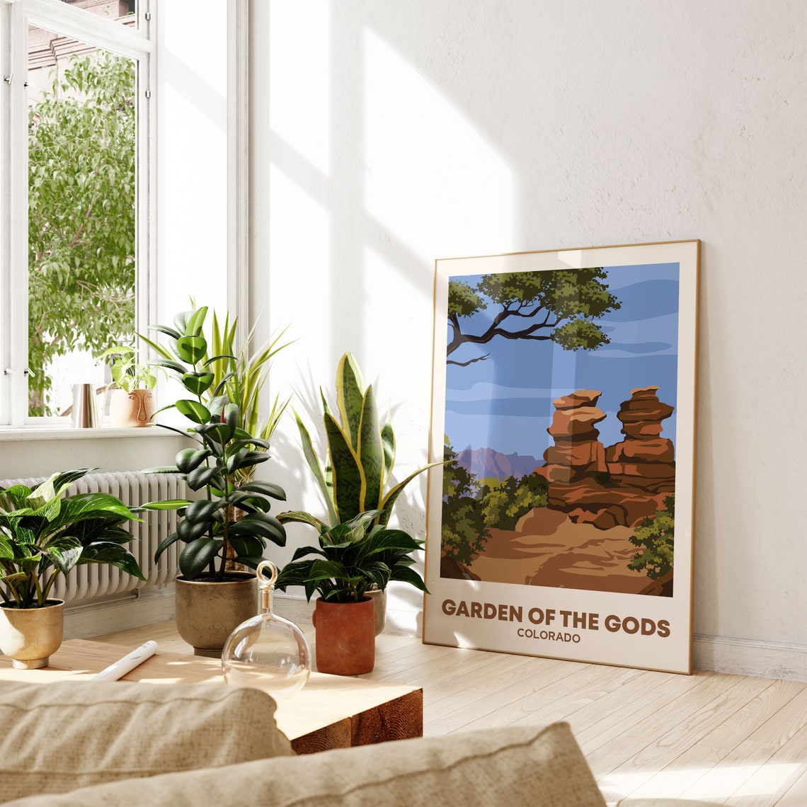 Garden Of The Gods Colorado Wall Art Traveller Gift Art Lovers Travel Market Wall Art Print Modern Travel Art Bedroom Living Room Poster - Image 2