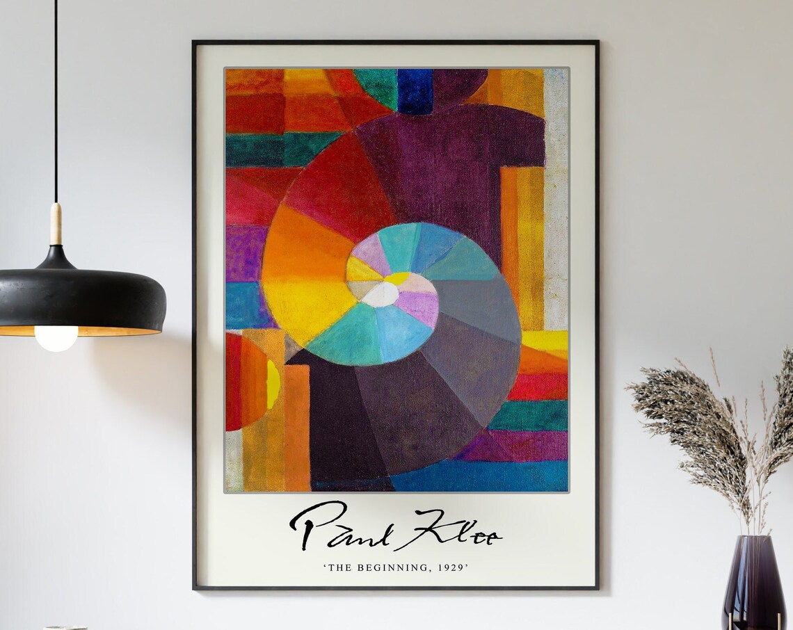 Paul Klee The Beginning Exhibition Art Print - Image 3