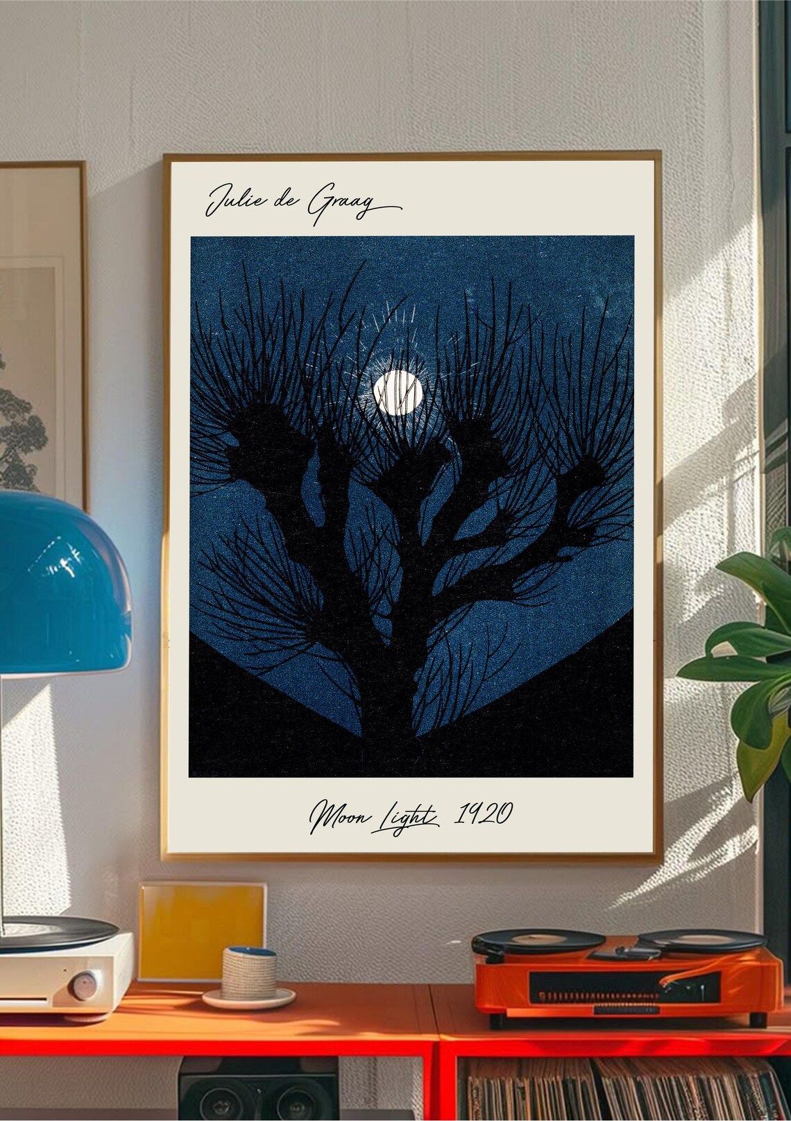 Julie De Graag Moon Light, Vintage Night Scene - Image 5