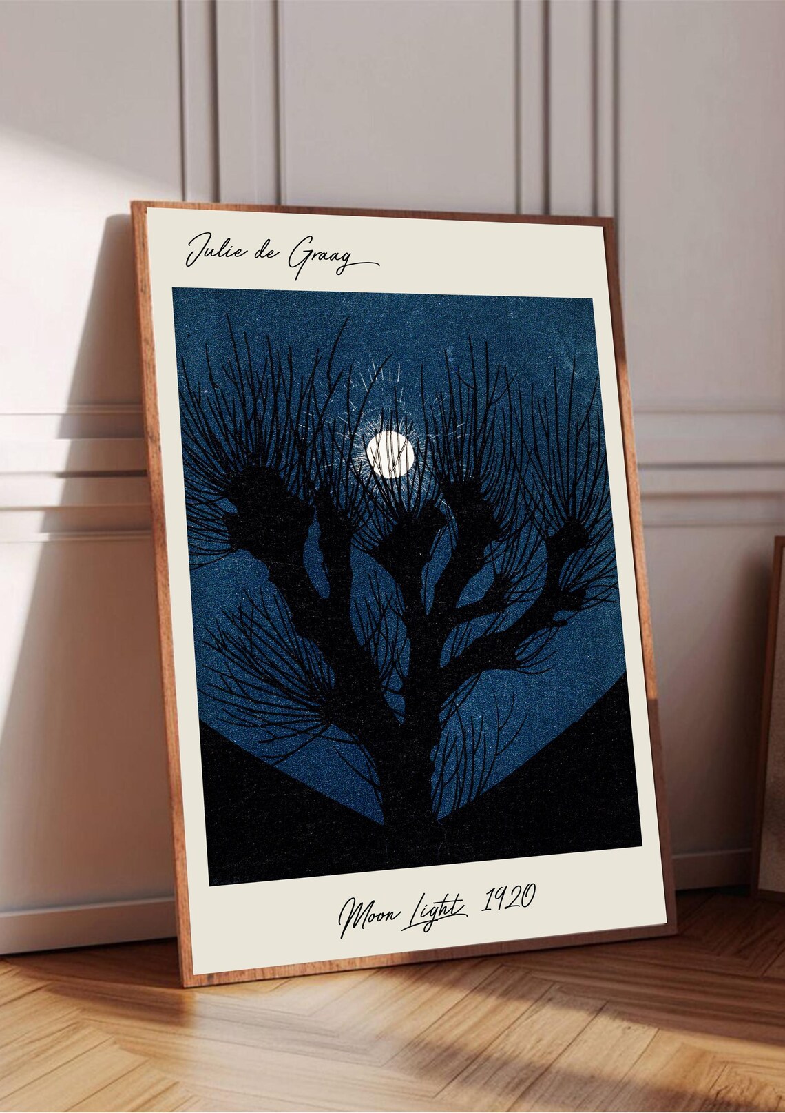 Julie De Graag Moon Light, Vintage Night Scene - Image 3
