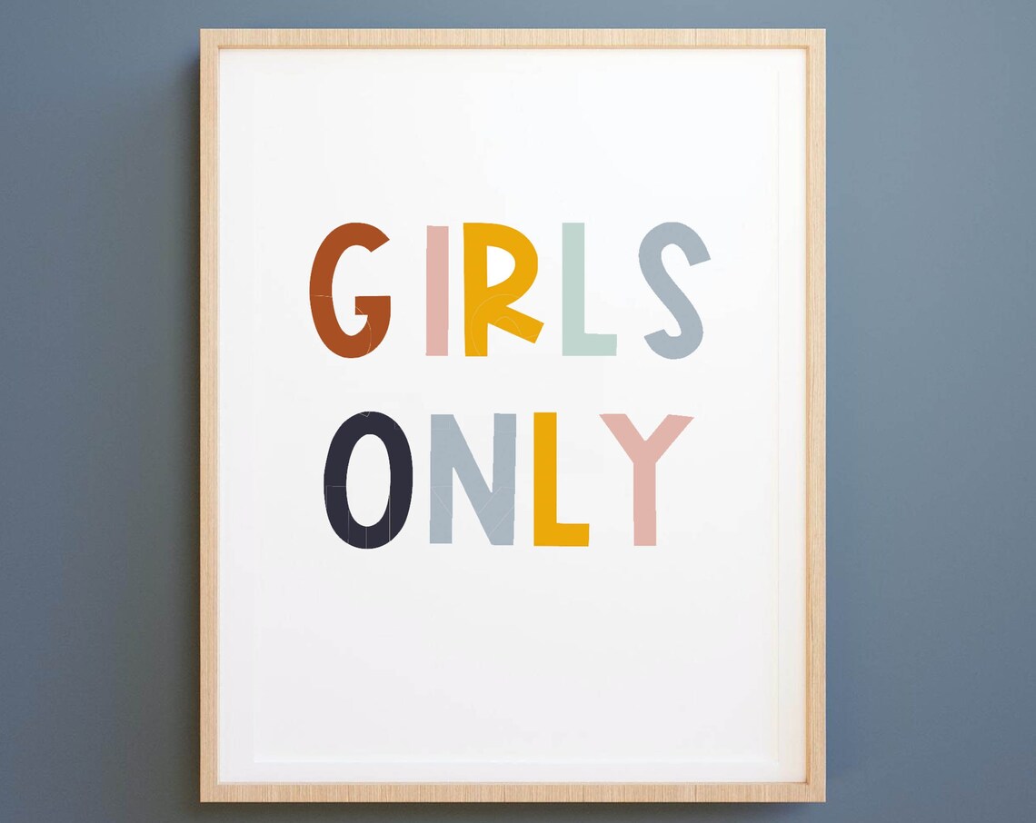 Girls Art Nursery Print Wall Posters Gift Christmas