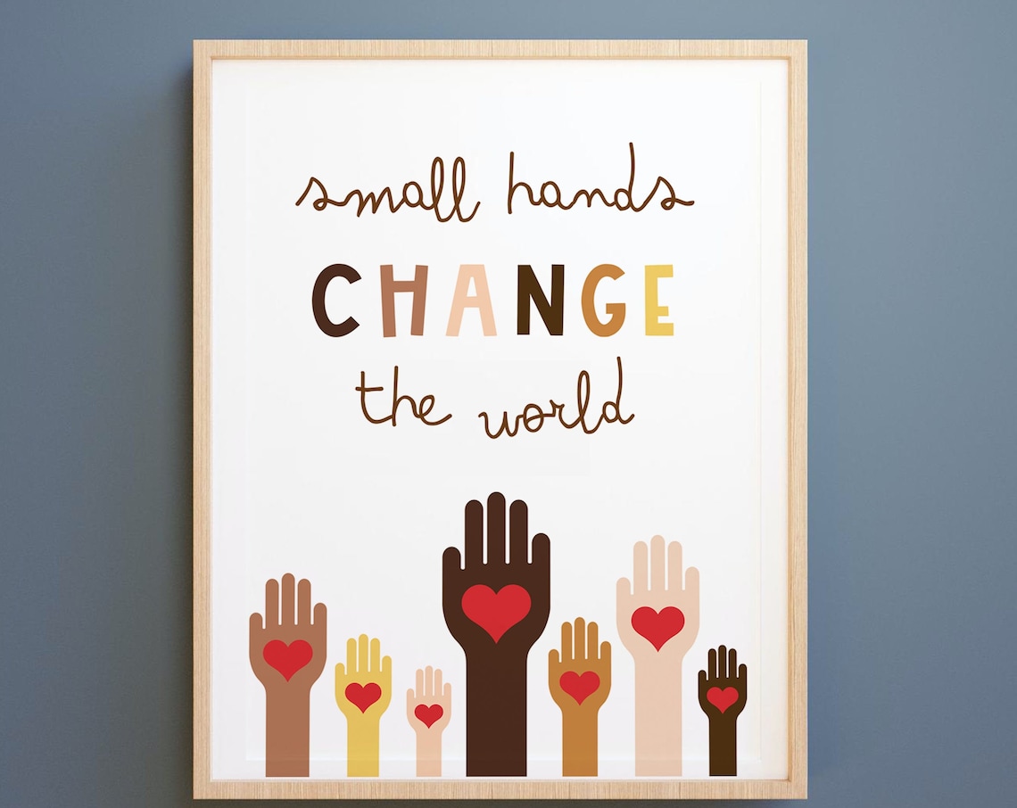 Kids Affirmations Classroom Motivational Art Print